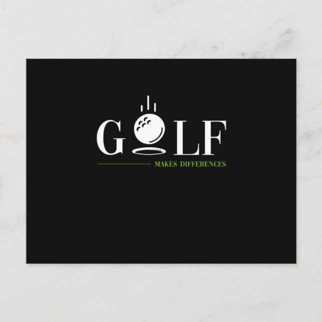 Postal Golf hace diferencias Golf Golf Club Gi (Anverso)