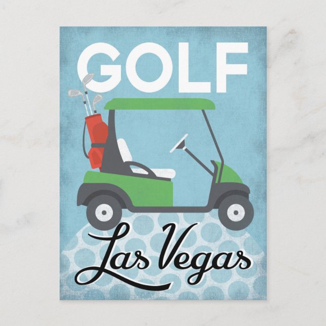 Postal Golf Las Vegas Nevada - Viaje Retro Vintage (Anverso)