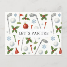 Golf Let's Par tee NAVIDADES de golf Fiesta para g