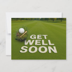 Postal Golf Mejora pronto envía deseos para golfista 