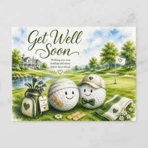 Postal Golf Mejora pronto envía deseos para golfista
