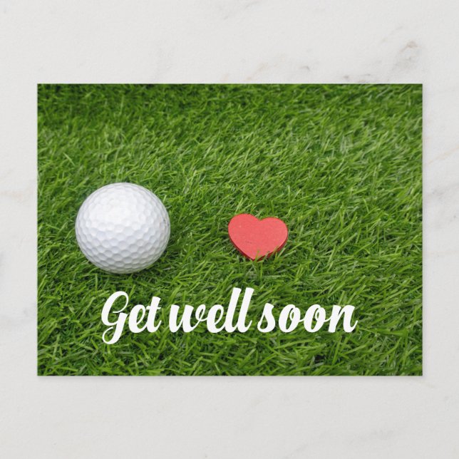 Postal Golf Obtener bien pronto la carta al jugador (Anverso)