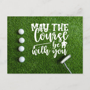 Postal Golf Que la pista esté contigo
