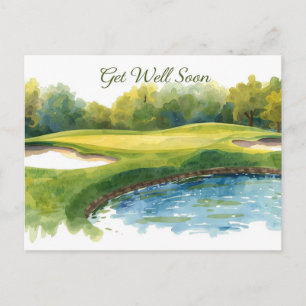 Postal Golf Que te mejores pronto enviar deseos para golf
