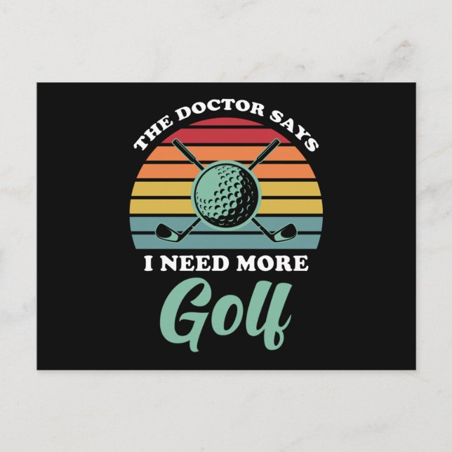 Postal Golf Saying Funny (Anverso)
