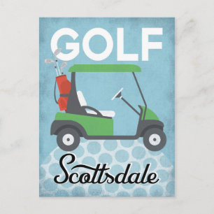 Postal Golf Scottsdale Arizona - Viajes retro vintage