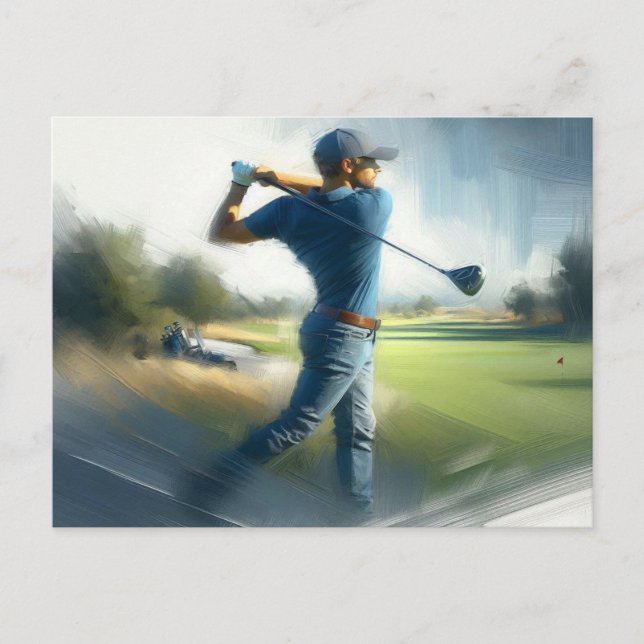 Postal Golf Swing, (Anverso)