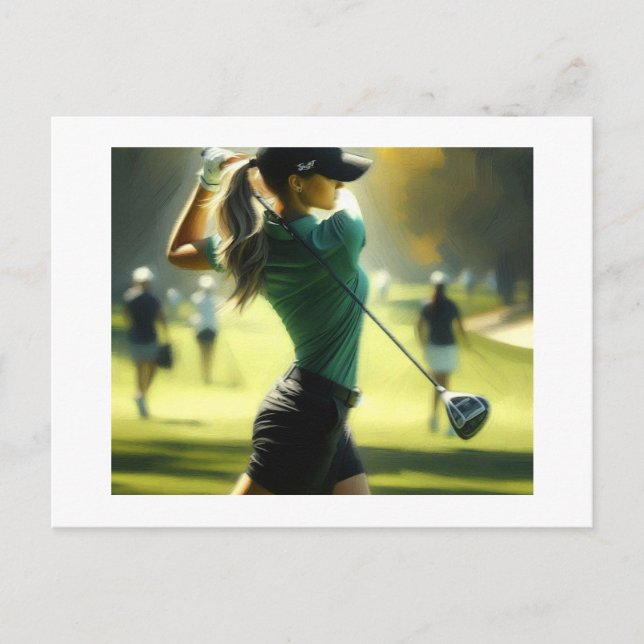 Postal Golf Swing and Miss, (Anverso)