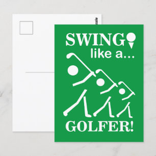 Postal Golf Swing Like A Golfer