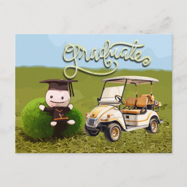 Postal Golf Swinging to Success Grats (Anverso)