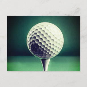 Postal Golfball en el tee