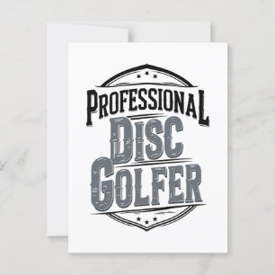 Postal Golfer de disco profesional   Disco de golf