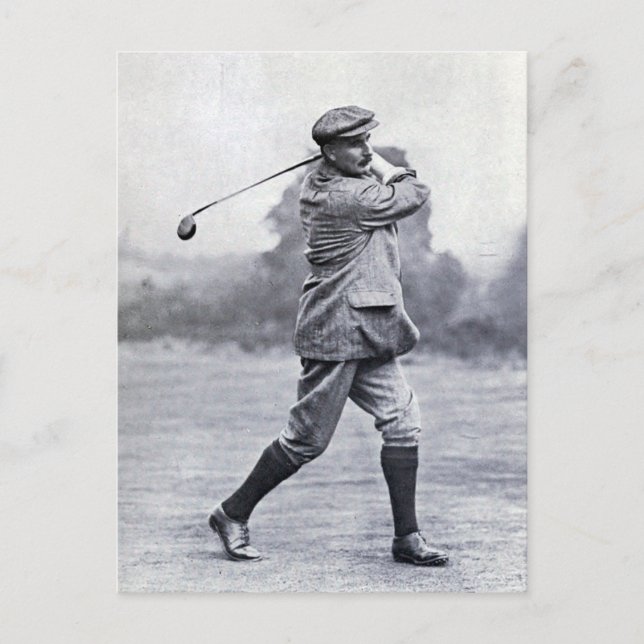 Postal Golfer de época: Harry Vardon (Anverso)