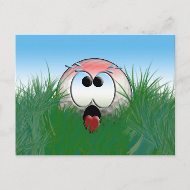 Postal Golfer Gift Idea Golf Player Golfball Humor Gracio (Anverso)