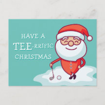 Golfer Santa Claus