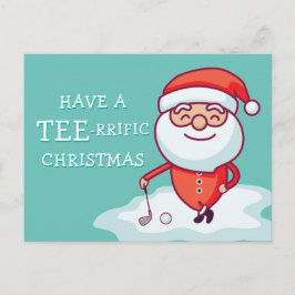 Postal Golfer Santa Claus