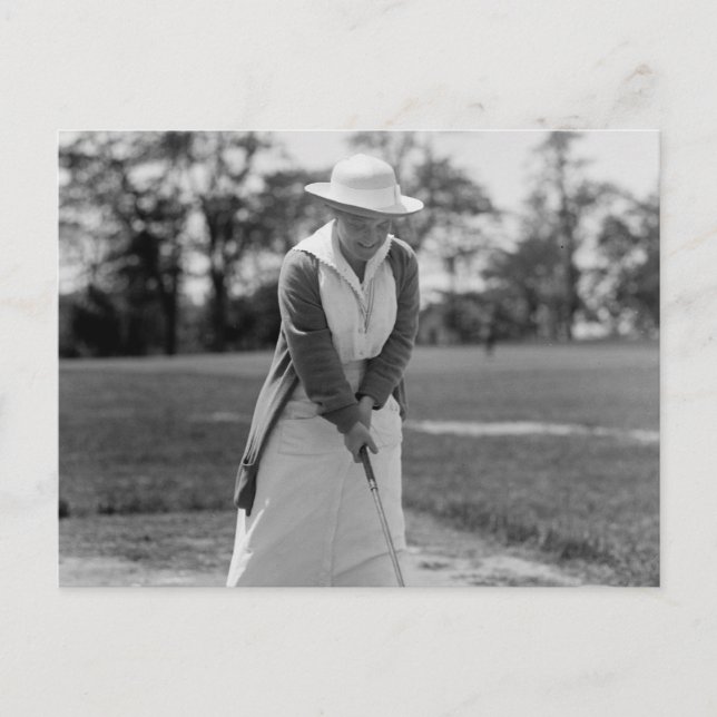 Postal Golfing femenino, época de los 1910 (Anverso)