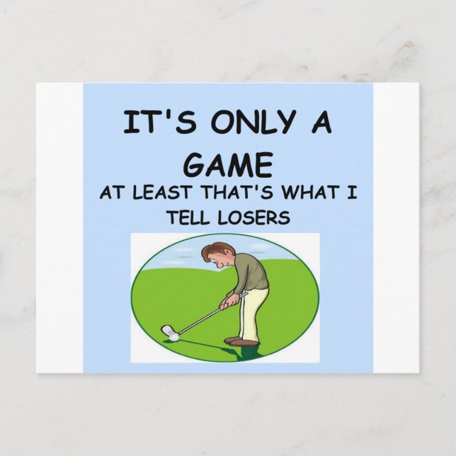 Postal golfista (Anverso)