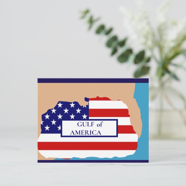 POSTAL GOLFO DE AMÉRICA (Anverso de pie)