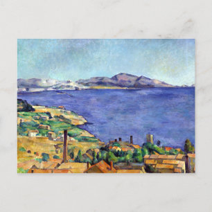 Postal Golfo de Cezanne de Marsella visto desde L'Estaque