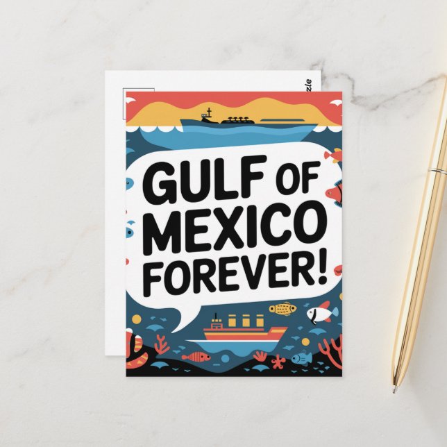 Postal Golfo de México para siempre (Anverso/Reverso In Situ)