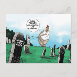 POSTAL GOLFS DE TRUMP DURANTE LA PANDEMIA