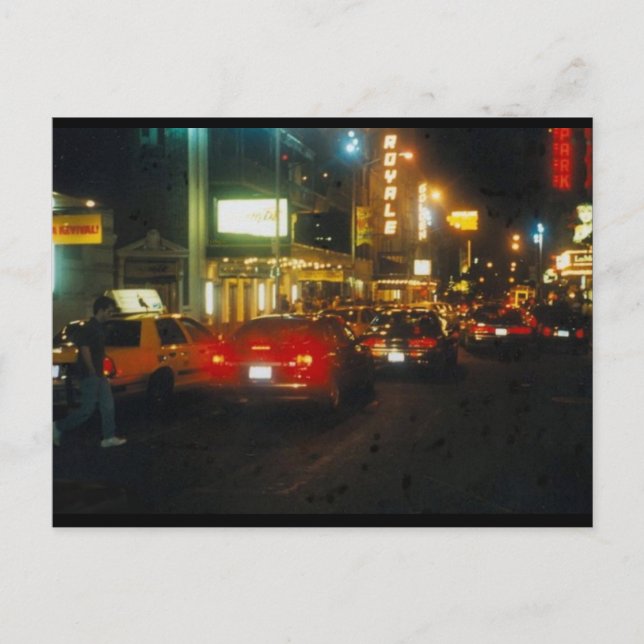 Postal Golpe de ciudad eléctrica (Anverso)