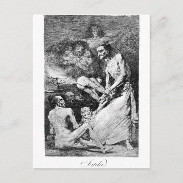Postal Golpe de Francisco Goya (Anverso)