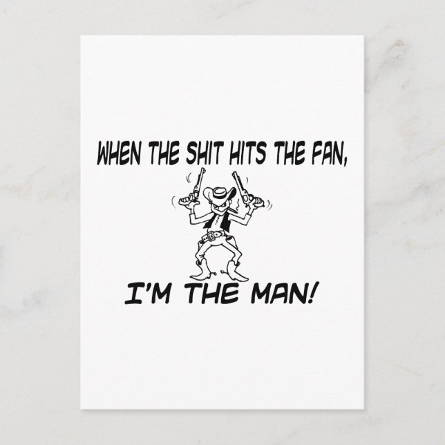 Postal Golpea Al Ventilador (Anverso)