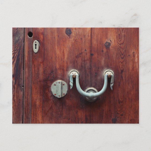 Postal Golpear la puerta (Anverso)