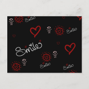 Postal Golpes de corazón y felicidad