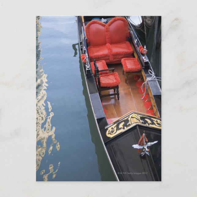 Postal Góndola Venecia Italia (Anverso)