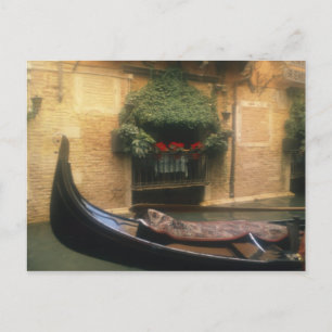 Postal Góndola y restaurante, Venecia, Véneto, Italia
