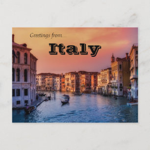 Postal Góndolas en Venecia Italia