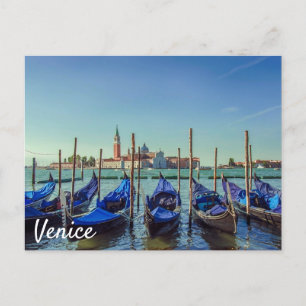 Postal Góndolas en Venecia, Italia