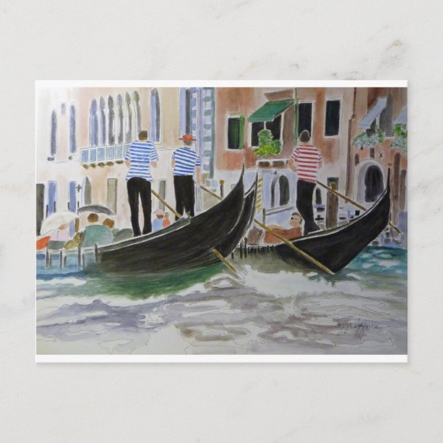 Postal Gondoliers Italia (Anverso)