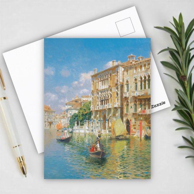 Postal Gondoliers Venecia, Rubens Santoro (Subido por el creador)