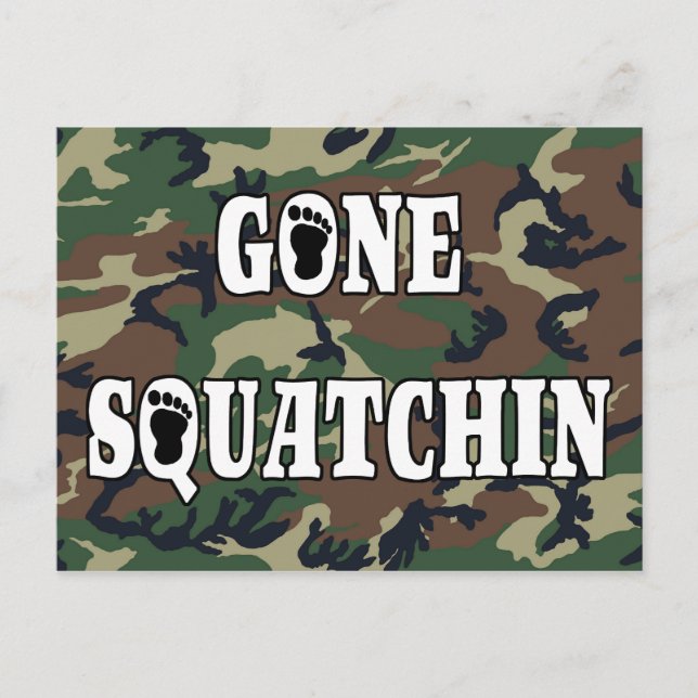 POSTAL GONE SQUATCHIN (Anverso)