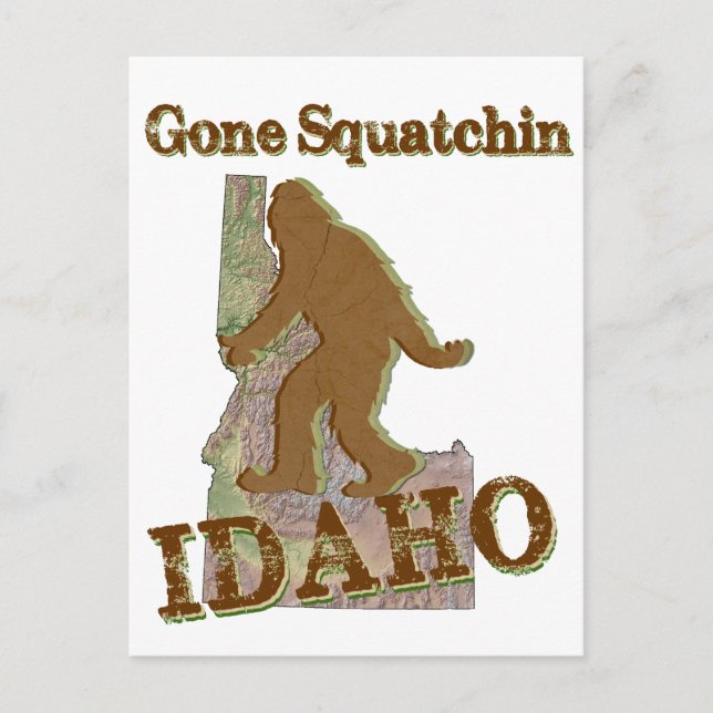 Postal Gone Squatchin - Idaho (Anverso)