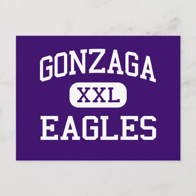 Postal Gonzaga - Eagles - College - Washington (Anverso)