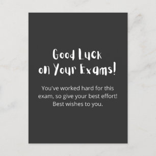 Postal Good Luck on Your Exams!
