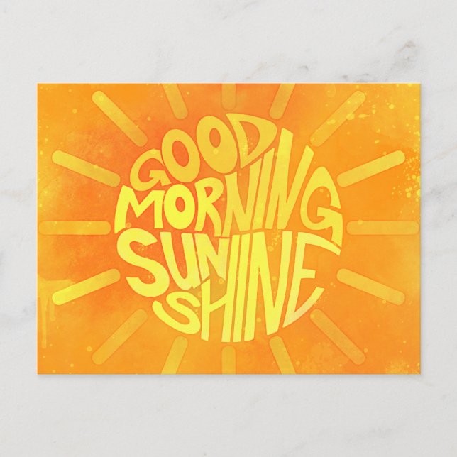 Postal Good Morning, Sunshine! (Anverso)