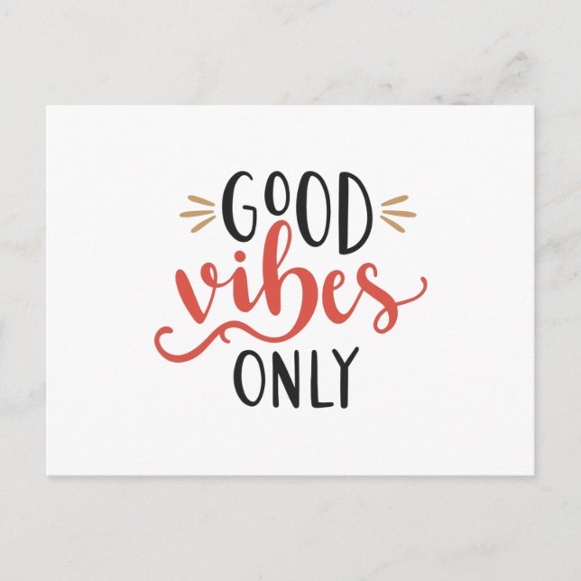 Postal Good vibes only (Anverso)