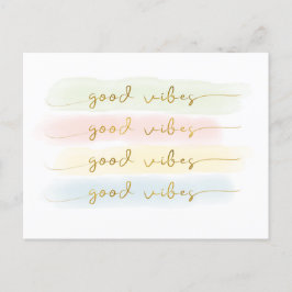 Postal *good vibes* Postkarte Motivation Gute Laune