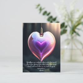 Postal Goodbyes Rumi Cita Corazón de Vidrio