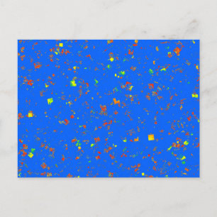 Postal Goodluck Dream Blue Template add Text Image DIY