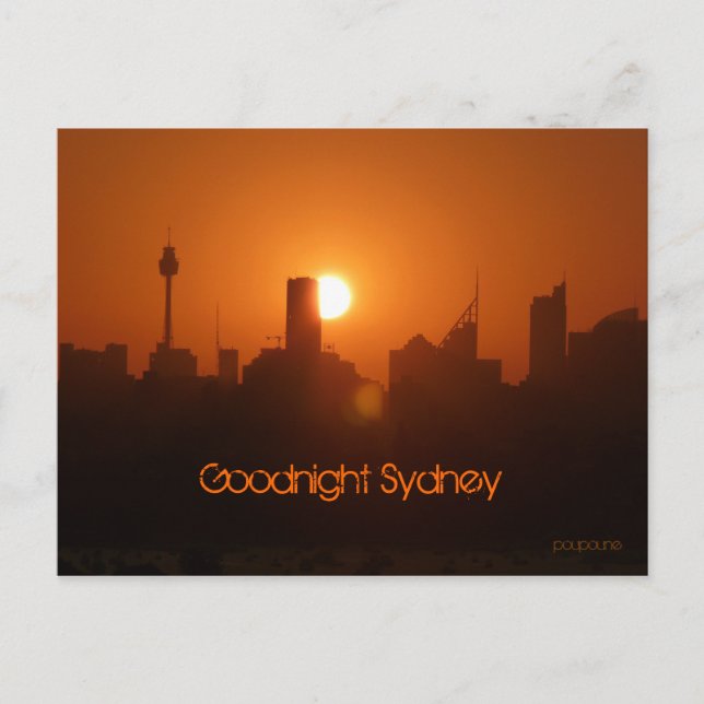 Postal Goodnight Sydney (Anverso)