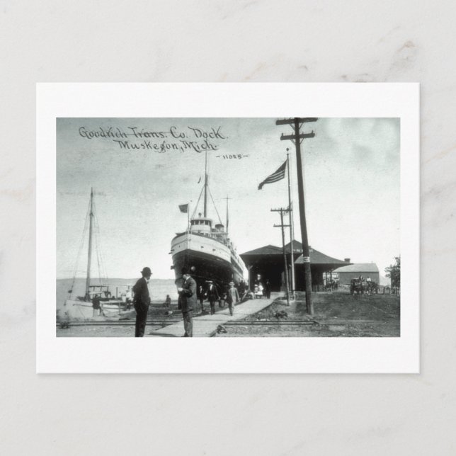 Postal Goodrich Transportation Co., Muskegon, Míchigan (Anverso)