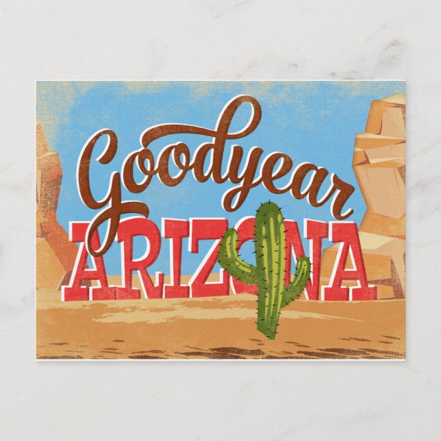Postal Goodyear Arizona Vintage Travel (Anverso)