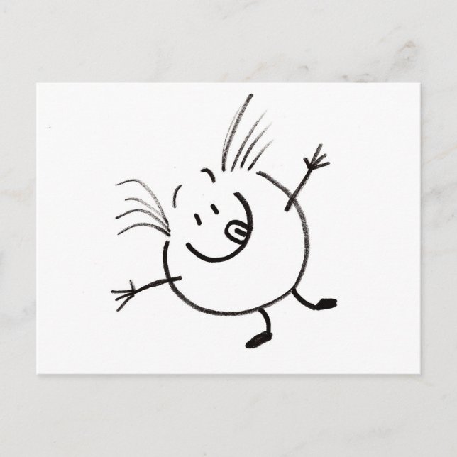 Postal Goofy Doodle Guy Postcard (Anverso)